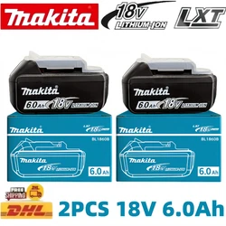 6Ah 100% Original Makita 18V Battery BL1860B Rechargeable Lithium-Ion Battery for Makita 18V Power Tools Replace the battery.
