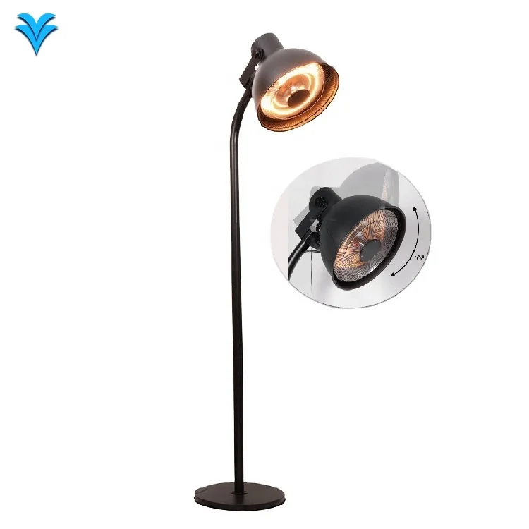 

Free Standing Heater Electric Infrared Heater with Remote Control Halogen Carbon Fiber