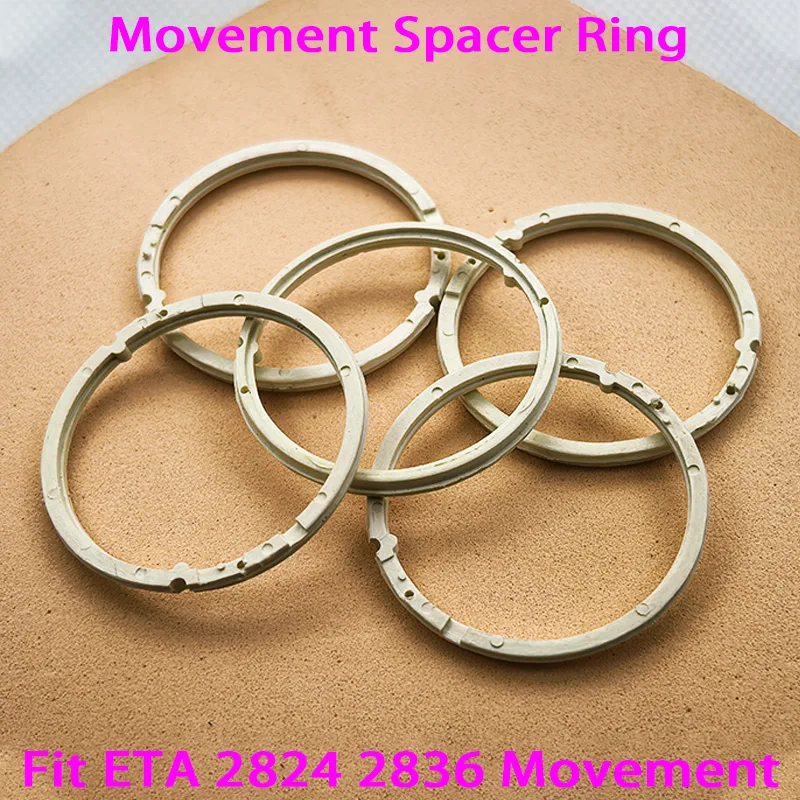 1/2/5PCS ETA 2824 / 2836 Movement Spacer Ring Plastic Fixed Ring Fit for ETA 2824 2836 Movement Men Watch Repair Accessories