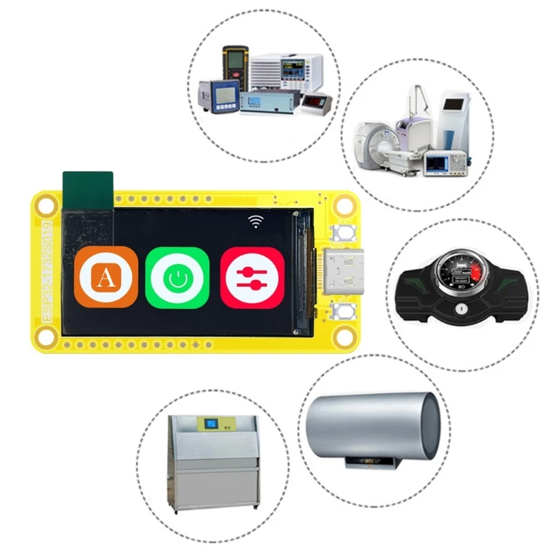 ESP32 S3 LVGL Development Board ESP32-1732S019 Motherboard Dual Core 240Mhz with 1.9inch TFT IPS- Screen ESP32-S3 Board