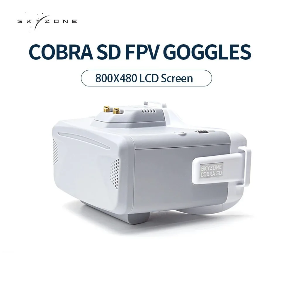 

Skyzone 4.3 inch Cobra SD FPV Goggles LCD 800X480 Screen 5.8G 48CH Diversity Receiver Bulit in Heat-Sink Fan For FPV RC Drones