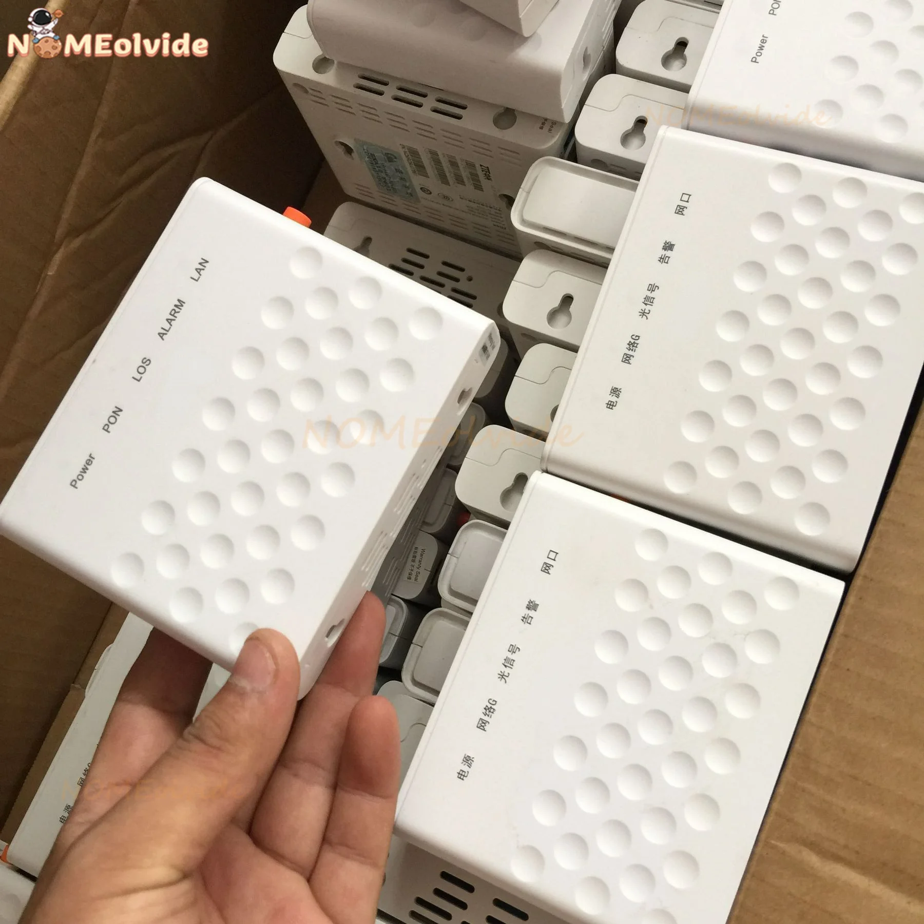 10pcs Original New Shell V6.0 F601 1GE port router FTTH GPON OLT ONU fiber modem English version 6.0 Terminal ONU 1GE Port V6.0