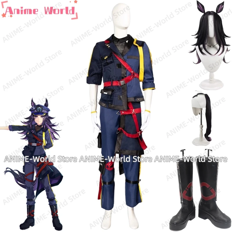 《Tamaño personalizado》Anime Uma Musume Pretty Derby Fenomeno ‌   Disfraz de Cosplay, peluca de Halloween, cola, fiesta de Todos los Santos, accesorios para adultos, mujeres y hombres