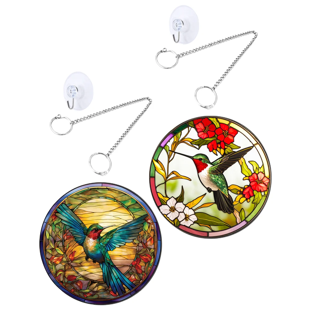 

Birds Hummingbird Pattern Pendant House Decorations for Home Acrylic Decorative Ornament