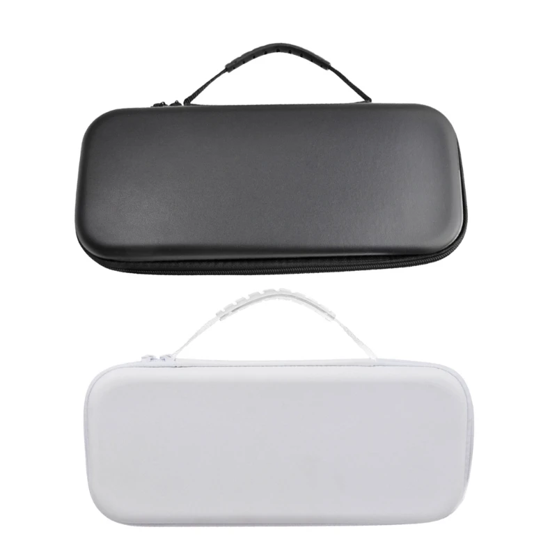 Bolsa para consoles jogos, estojo transporte à prova choque com compartimento para cartão, bolso malha, caixa à