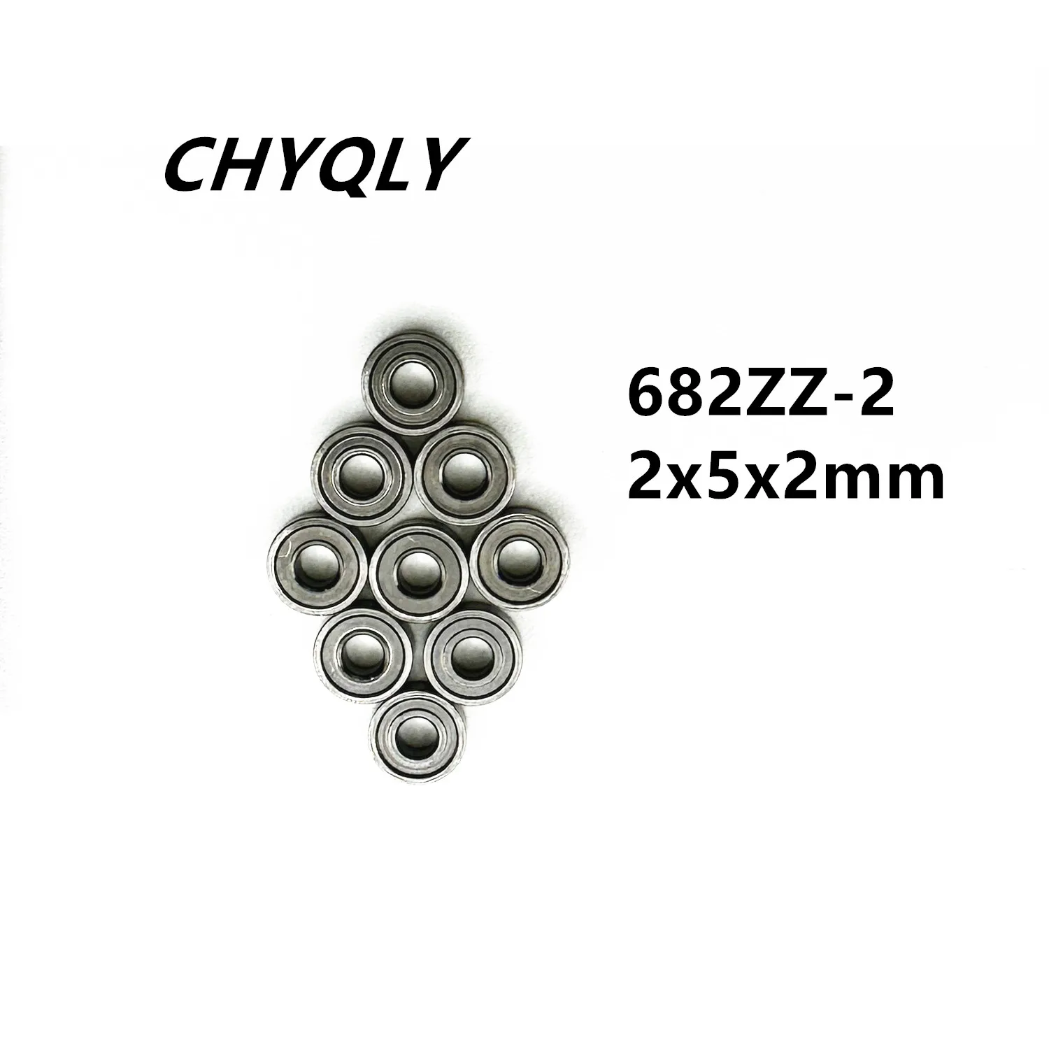 50 sztuk 682ZZ-2 2x5x2 mm łożysko kulkowe zwykłe łożysko miniaturowe wysokiej jakości Model samolotu 682Z — zdjęcie 4