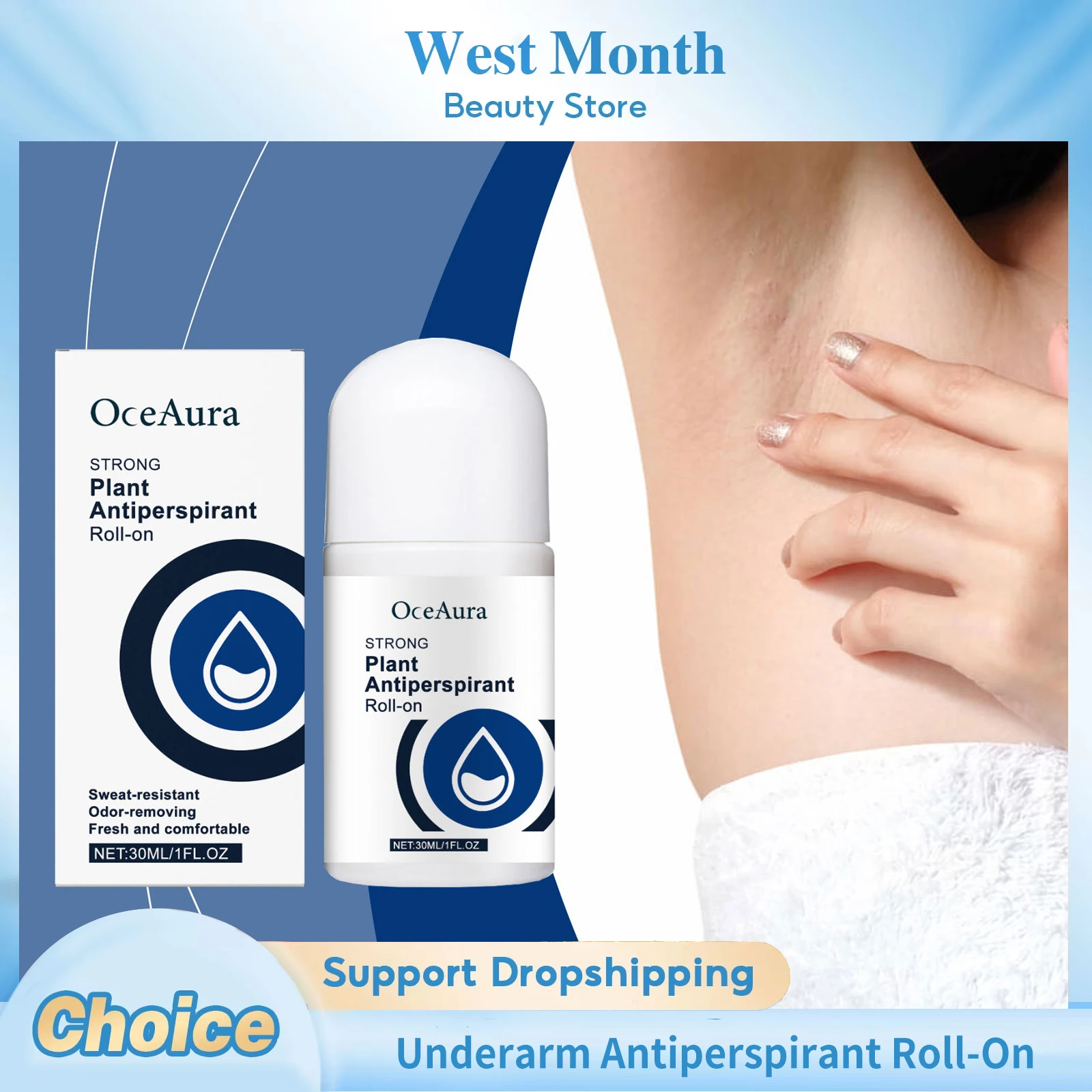 

Шариковый антиперспирант для подмышек, против пота, для удаления запаха подмышек, освежающий, гладкий, устойчивый к поту, дезодорант для пота Perspirex Roll-On