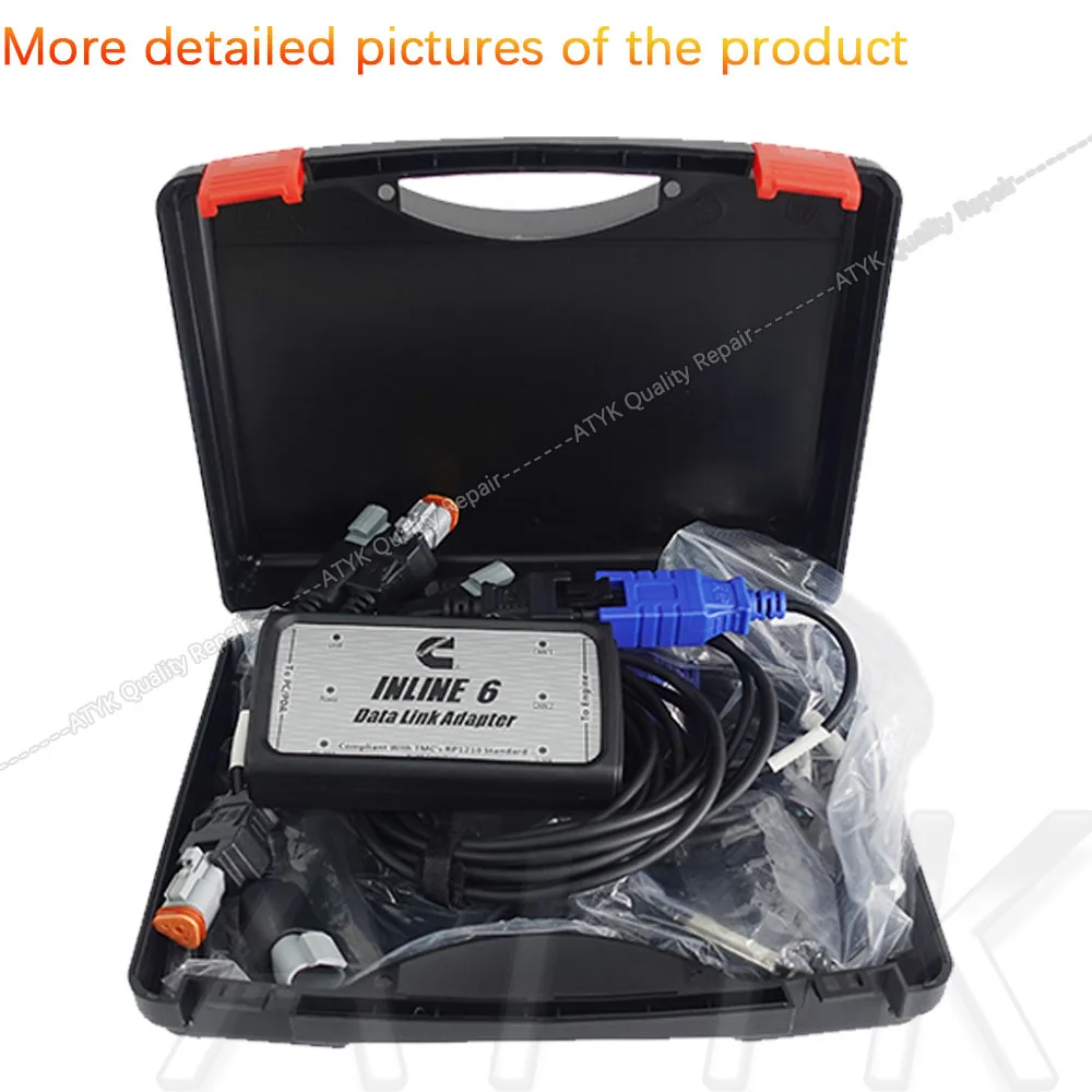 Cu-mmins INLINE 6 Insite 8.7 with keygen Data Link Adapter Heavy Duty Diagnostic Tool INLINE6 obd2 scanner tuning auto new VCI