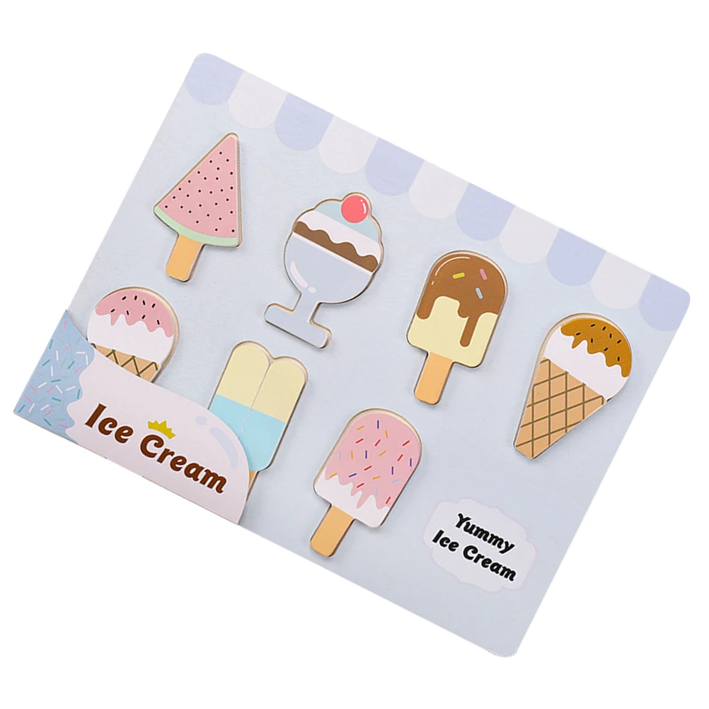 

Ice Cream Puzzle Wooden Toy Kids Educational Plaything Pretend Play House Toys Children Learning Montessori Gifts