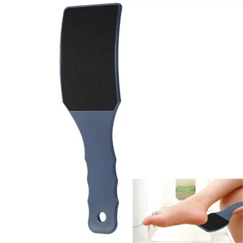 Curved Handle Footboard Files Square Double-sided Sandpaper Large Plastic Remove Dead Skin Rubbing Footboard File