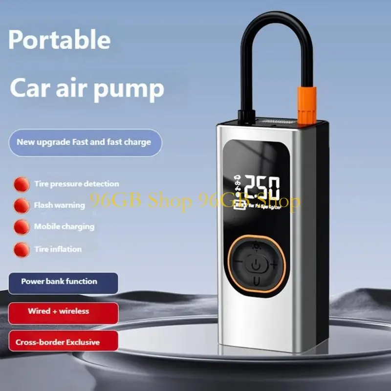 96GB Rechargeable Hands Pressure Unit For Vehicle Tires Featuring Digital Measurement Screen