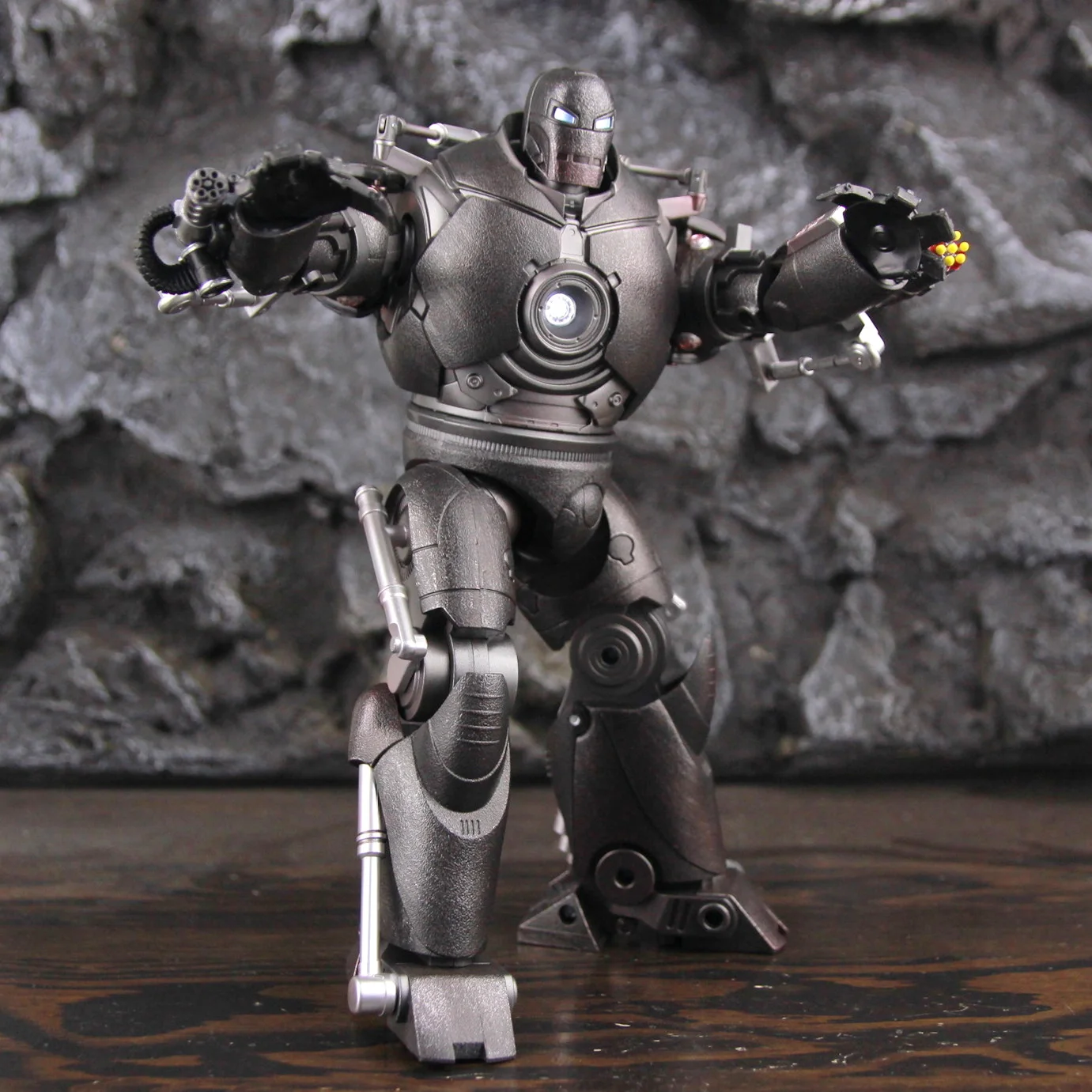 ZD Toys Marvel LED Light Classic Iron Man Iron Monger 1/10 8