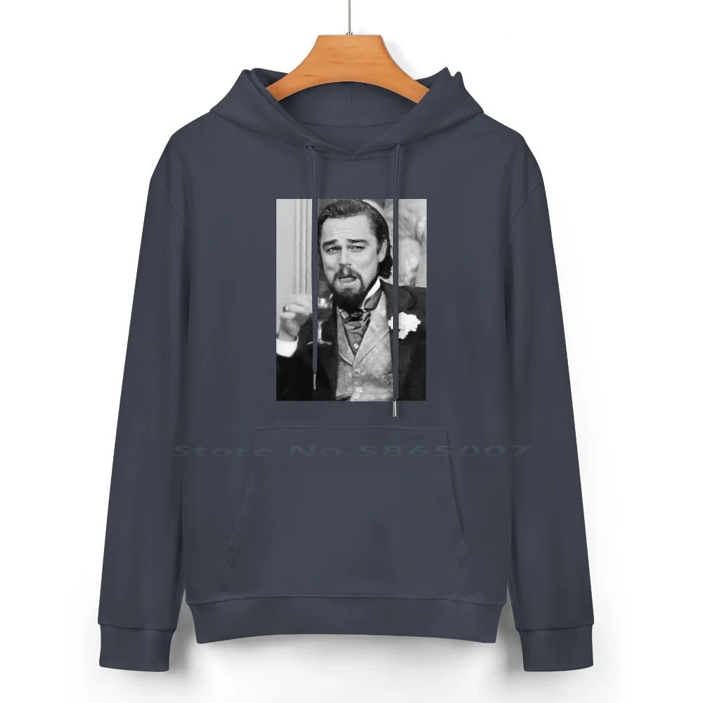 Leonardo Dicaprio Laughing Meme Pure Cotton Hoodie Sweater 24 Colors Leonardo Dicaprio Funny Leonardo Dicaprio Meme Wolf Of