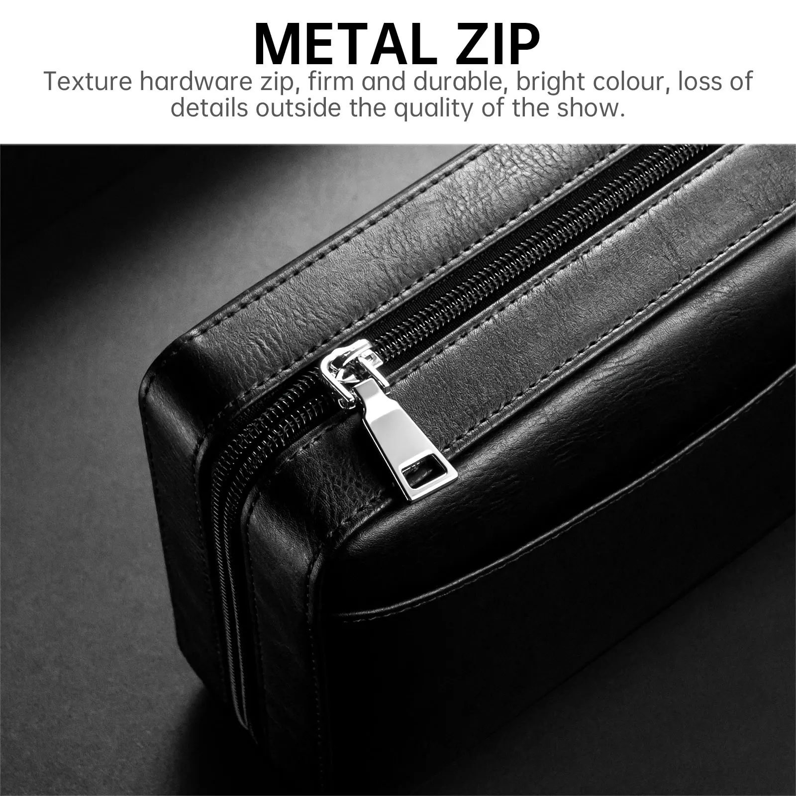 جلد كلاسيكي مطلي بالجلد مبطن من خشب الأرز 6 عبوات محمولة مقاومة للرياح ومتعددة الاستخدامات