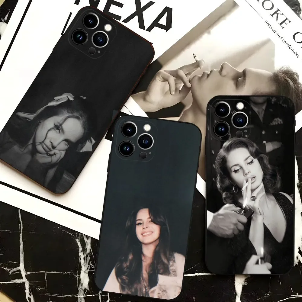 SInger L-Lana Del Rey Tough  Phone Case For iPhone 16,15,14,13,12,Pro,Max,11,7,8,Plus,XR,XS Max Shockproof Silicone Soft Shell