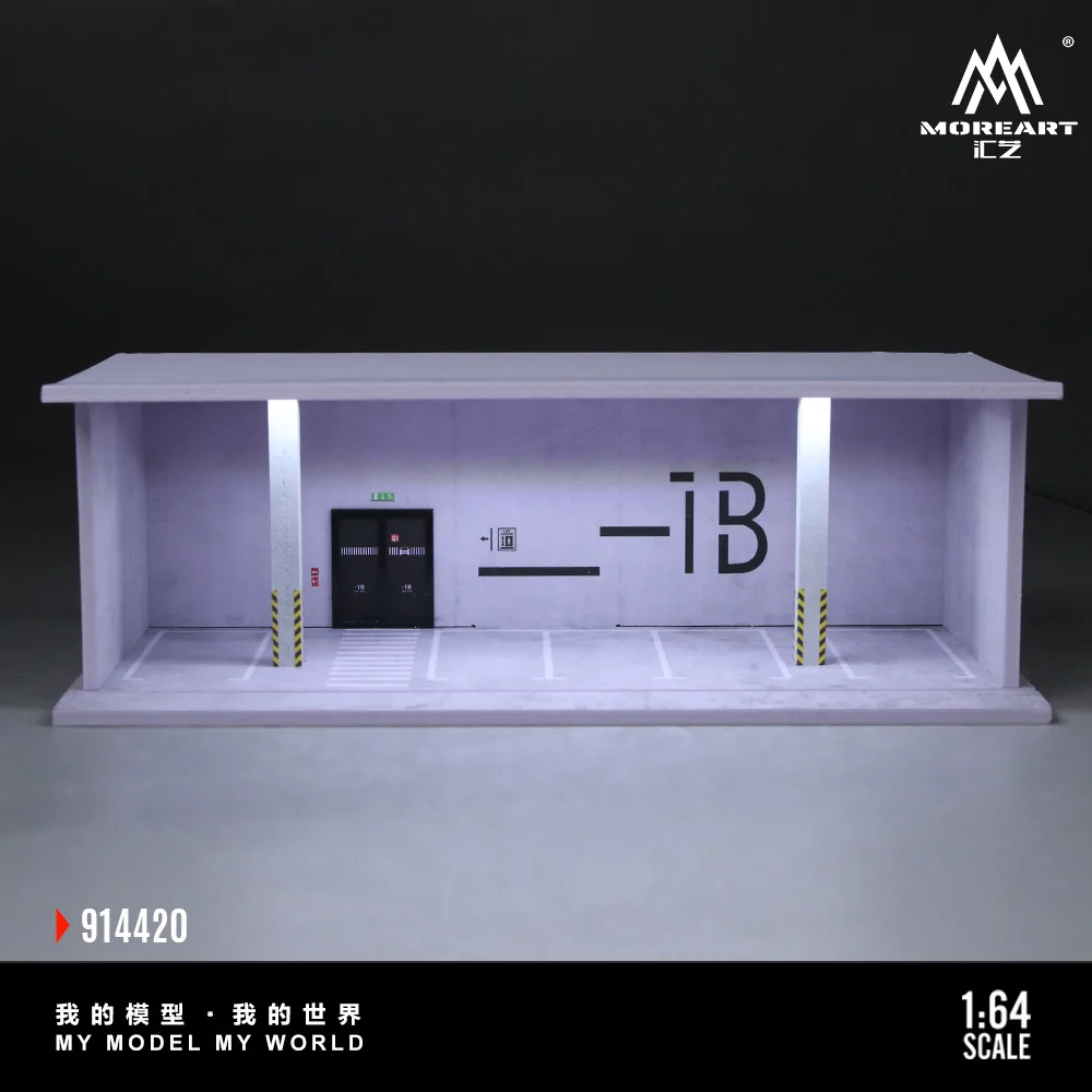 More Art 1:64 Underground Parking Lot, Ramen Restaurant Lighting Diorama For Display&Collection&Gift view 2