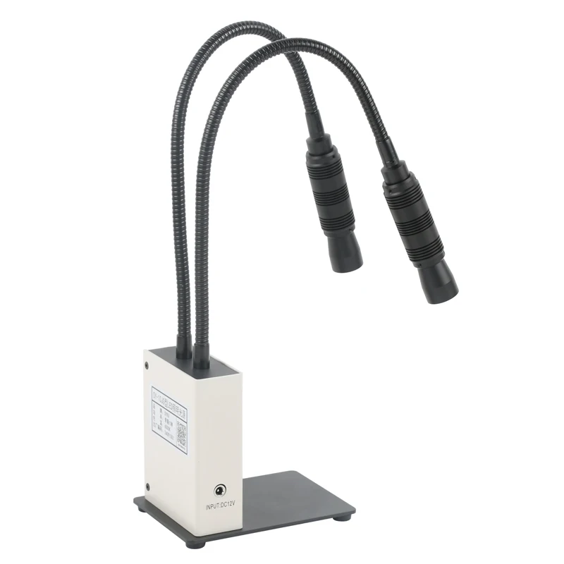 Imagem -05 - Sistema de Posicionamento Multi para Microscópio Biológico Fibra Ótica Facula Ajustável Dual Gooseneck Light fo Stereo 20w 6500k