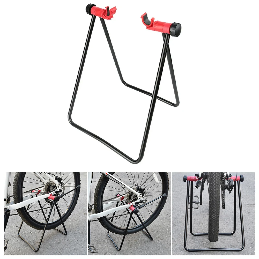AliExpress NONE Black Triangular U Shaped Parking Rack For Bike Folding Bike Garage Storage Stand Repair Maintenance Tool