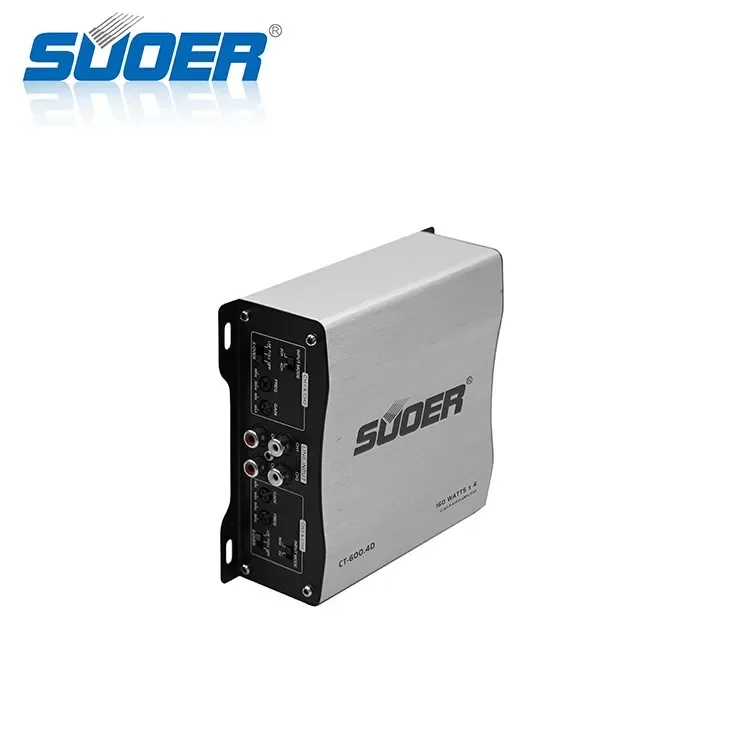 Suoer CT-600.4D-U 4 channel car power 1500 watts amplifier full range class D car amp