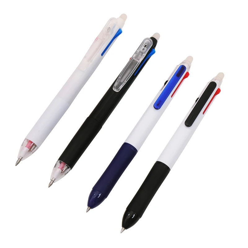 0.5mm 3 In 1 Multi-Colored Erasable Gel Pen Red Black Blue Magic Ink Write Smoothly School Office Kawaii Stationery