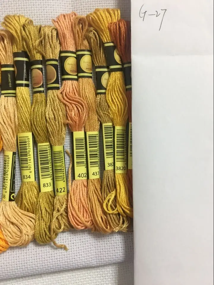 Cxc-クロスステッチ刺繍糸,8色,ミシンかせ,手工芸品,編組ブレスレット