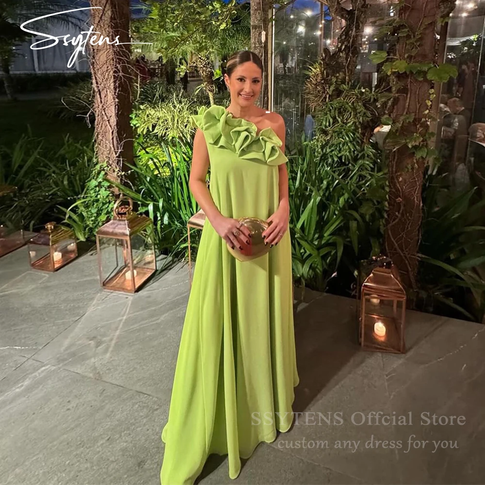 Simple Saudi Arabia Prom Dresses One Shoulder Party Dresses Women Customized Long Evening Gowns Wedding Guest Look Dress 2025