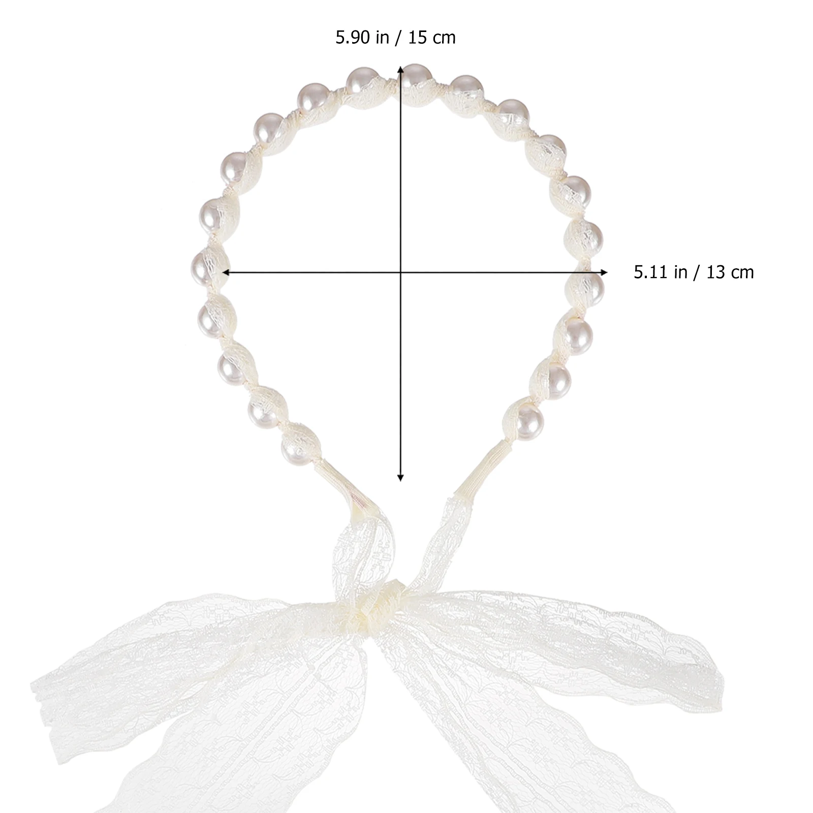 

Pearl Hair Lace Headdress Butterfly Bow Hairb Daily Decor Stage Performance Little Girl Hairb Accessories Plastic