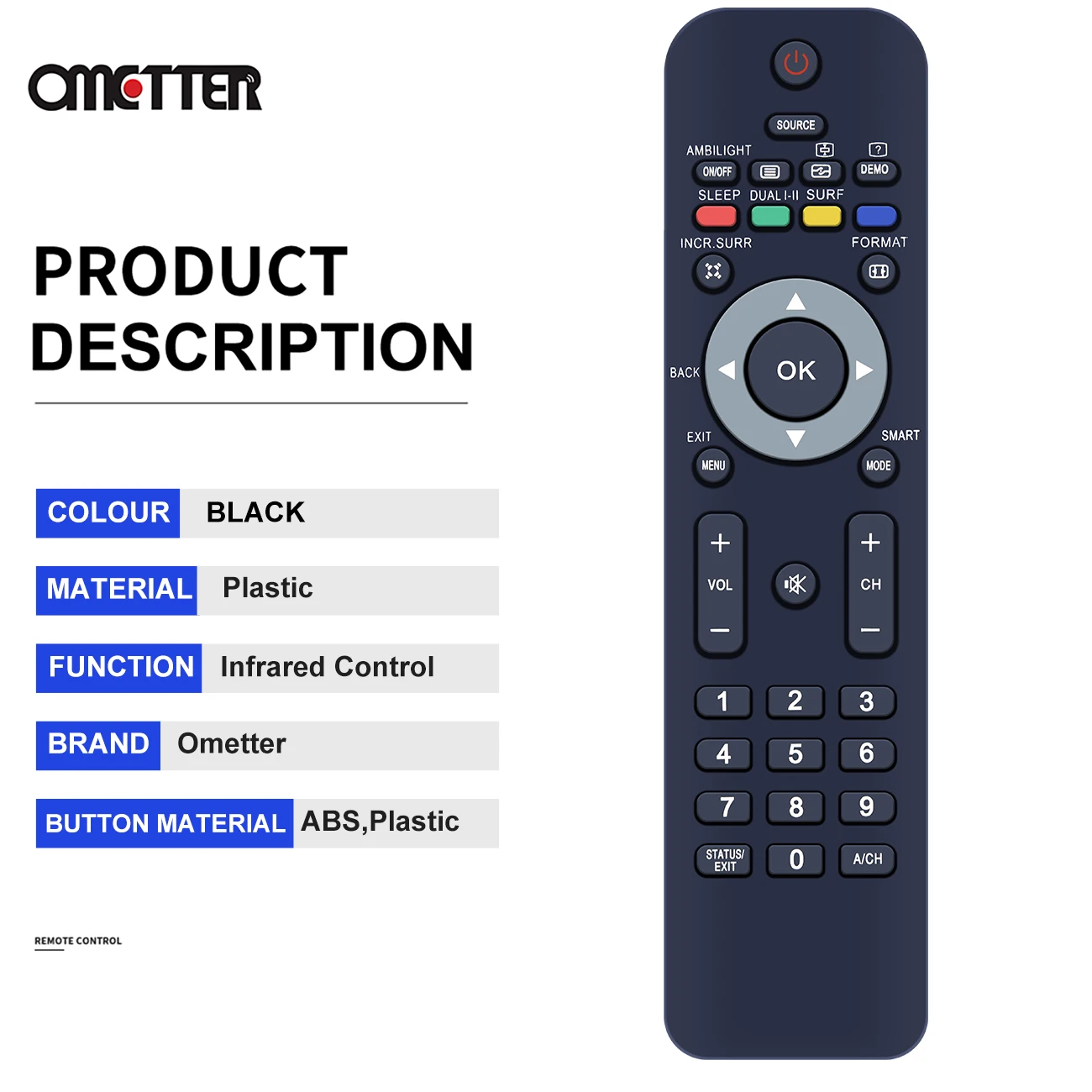 Uniwersalny RM-670C RC7807 pilot sterownik zastępczy dla Philips Smart HD LCD LED telewizja cyfrowa Remte dla większości modeli