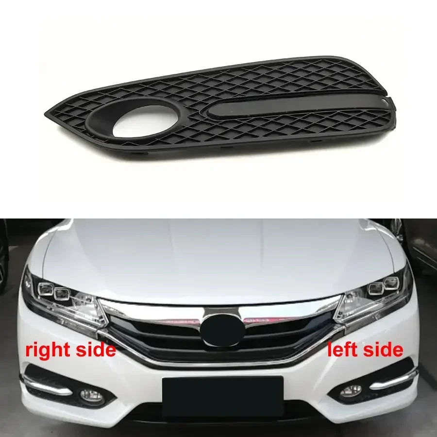 For Honda Spirior 2015 2016 2017 2018 Replacement Car Front Bumper Fog Lights Cover Frame Fogs Lamp Grille with Hole