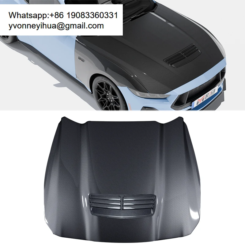 

New Carbon Fiber Front Engine Hood Vent For Ford Mustang S650 Condition Brand New Engine Bonnet Hood