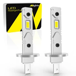 2Pcs 12000LM H1 LED Headlight Bulb H1 LED Canbus H3 LED Fog Light Fanless Wireless Mini Size Auto Lamp 12V 6000K 4300K White