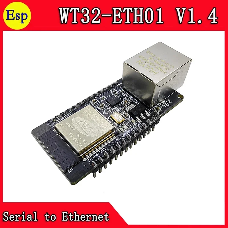 WT32-ETH01 V1.4สินค้าในสต็อก eth01 wt32เครือข่ายอนุกรมแบบฝังตัวบลูทูธ + โมดูลเกตเวย์ไวไฟคอมโบ wt32 eth01