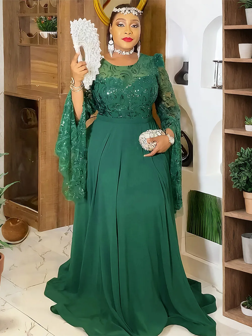 

Длинные платья для вечеринок в африканском стиле больших размеров для женщин, новинка 2023 года, Дашики, Анкара, вечерние платья с блестками, турецкая одежда, халат, африканская одежда