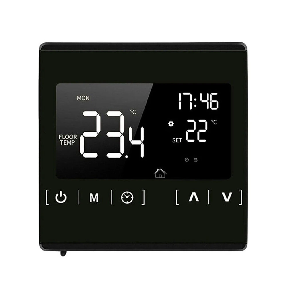 External Sensor Thermostat Programmable Temperature Wall Mounted AC85~240V All Touch Screen Controlling  External
