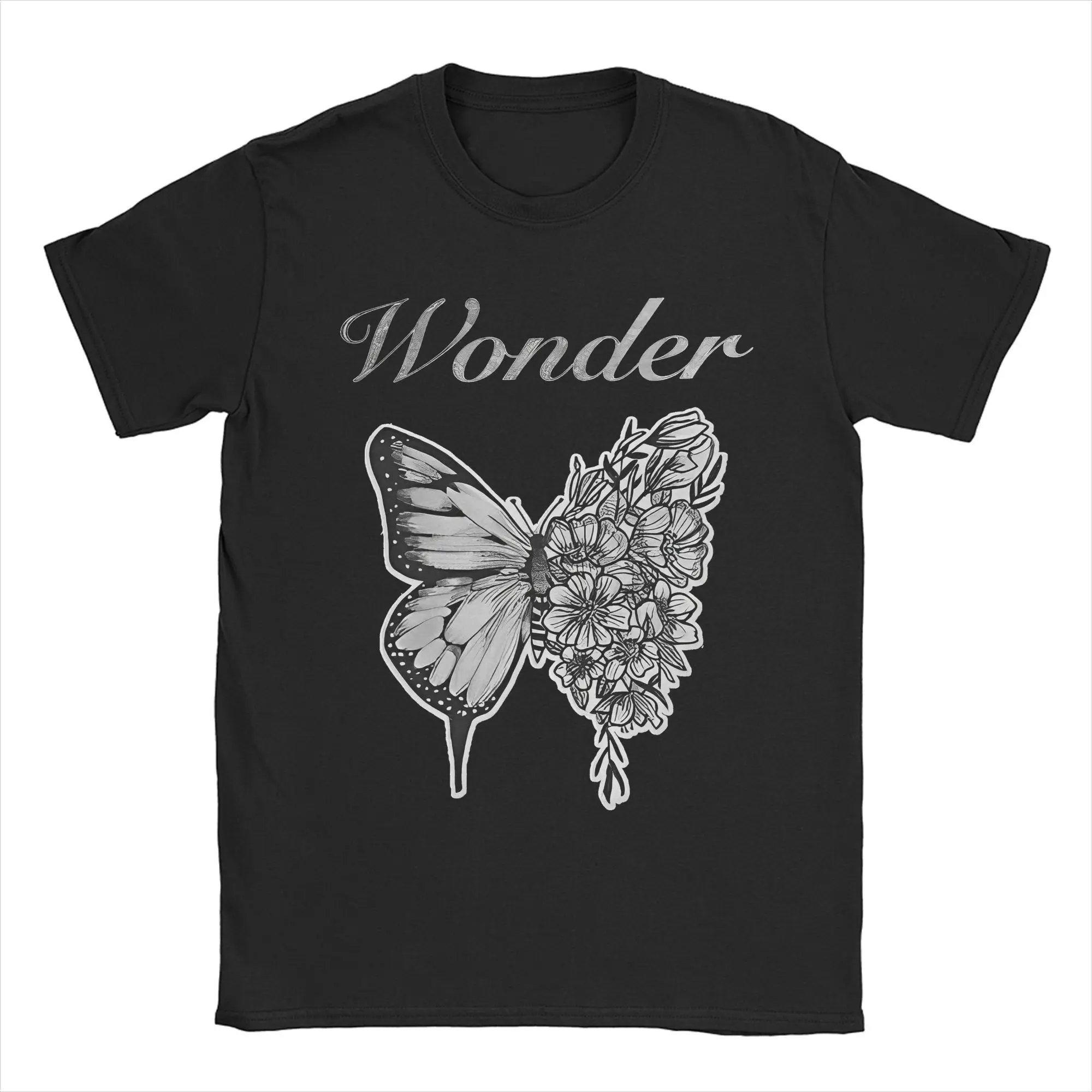 Graphic Printed Wonderful Butterfly Shawn Mendes Logo T Shirt For Unisex SM Cotton T-shirts Short Sleeve Clothing