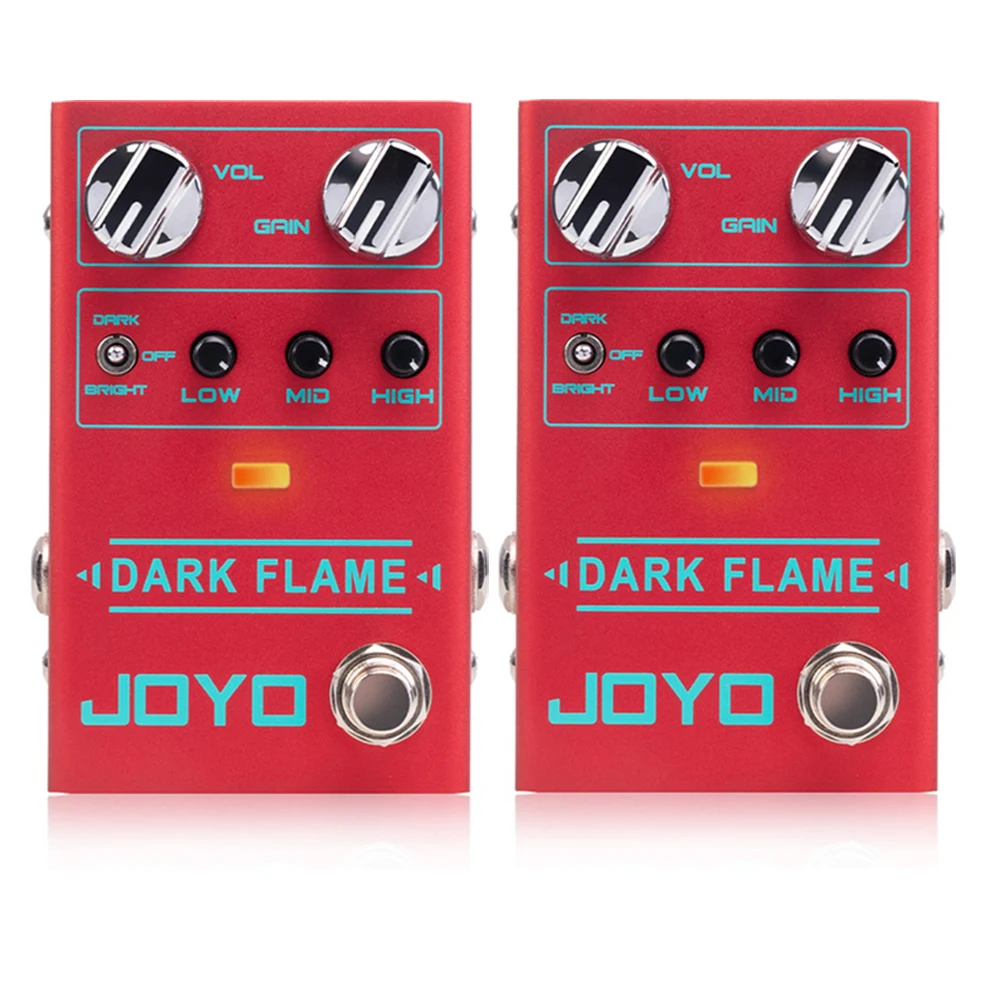 

2Pcs JOYO R-17 Dark Flame Modern Metal High Gain Distortion Pedal 3 Band EQ Multiple Tones Pedal for Guitar Riffs and Solos