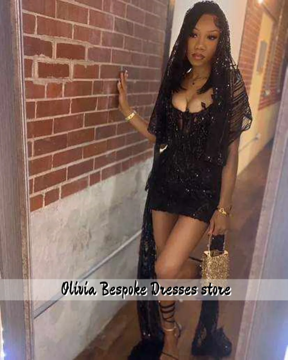 Fancy Black Tassels Luxury Prom Dresses African Beaded Rhinestones Mermaid Homecoming Dress Black Girls Celebration Customized