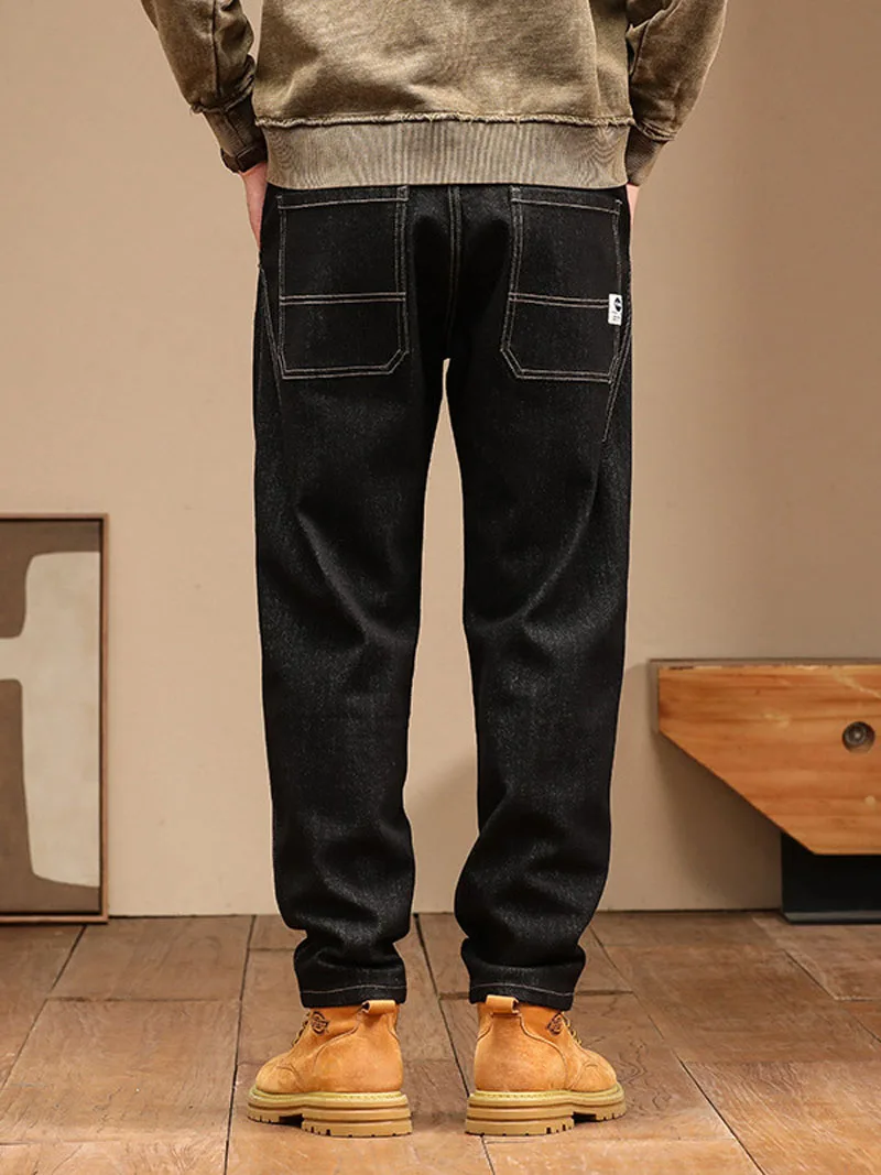 メンズカジュアルデニムカーゴパンツ、ジーンズ、スウェットパンツ、メンズパンツ、プラスサイズの衣類