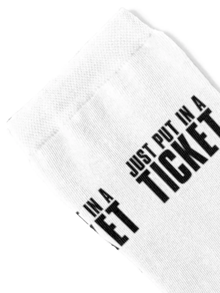 Just put in a ticket helpdesk Socks Christmas sport christmas gifts Run Designer Man Socks Women's