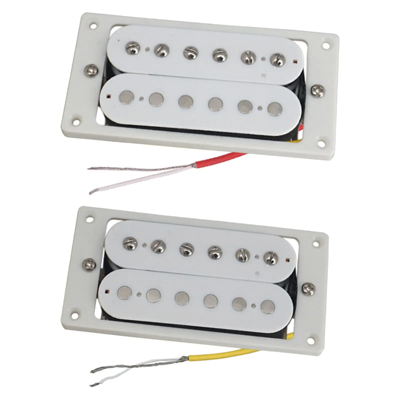 2Pcs Electric Guitar Pickup with Prewired Humbucker Pickup Set Double Coil Pickup for 6 Strings Guitar Instrument Accessory