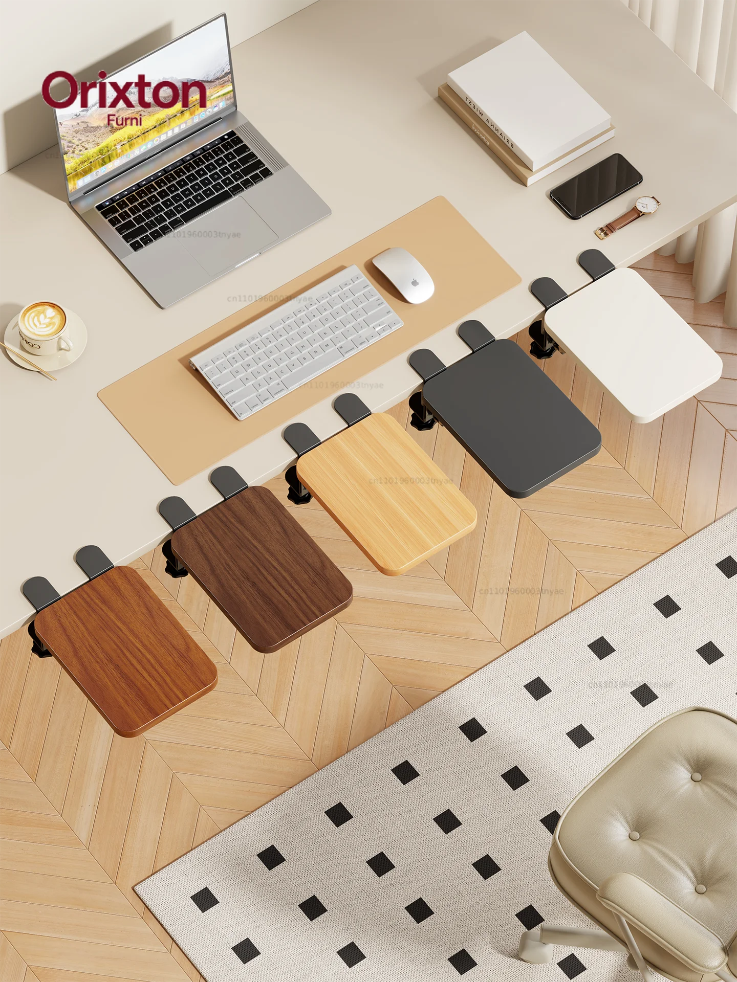 Desktop Extension Board Stackable Armrest Computer Desk Expansion Keyboard Support Rods Lengthen Extension Home Furniture