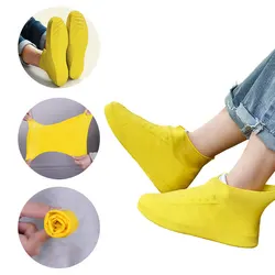 Silicone WaterProof Snow Shoe Covers Reusable Rain Shoe Covers Unisex Shoes Protector Anti-slip Rain BootS Pads for Outdoor