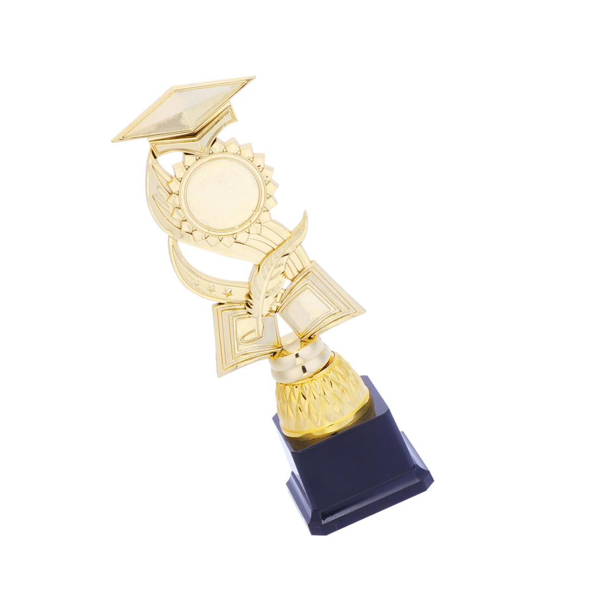 

26cm Doctor Hat Trophy Competitions Plastic Reward Trophy Creative Activity Award Cup for Kids (Golden)