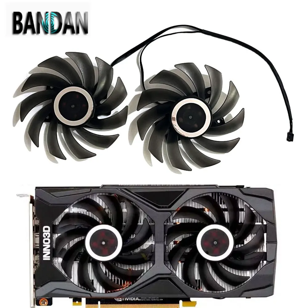 NEW RTX 2060 CF-12915S 85MM 4PIN GPU Cooling Replacement FAN For INNO3D GeForce GTX 1660 1660TI RTX 2060SUPER Twin X2 Video Card