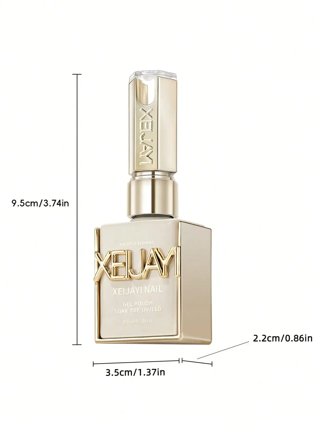 XEIJAIYI 1個 15ML 暗闇で光るジェルネイルポリッシュ - 光るトップコート ホームサロン マニキュア DIY用 - 長持ちで耐久性あり