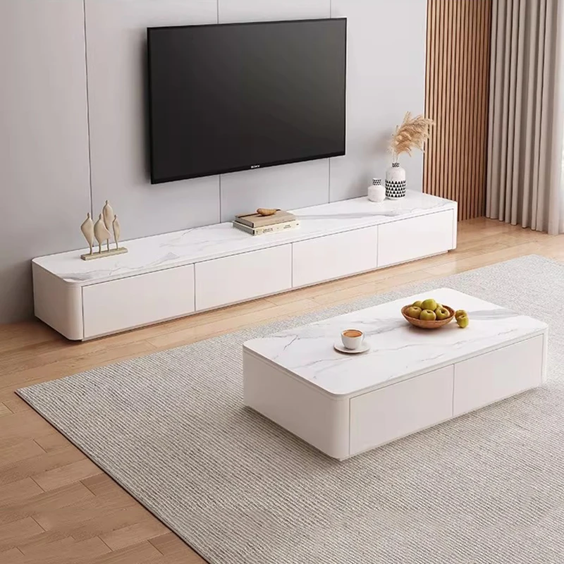 Chinese Style White Tv Table Save Space Design Big Size Universal Salon Safe Organizer Tv Stands Storage Muebles Home Furniture