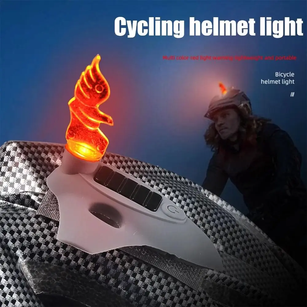 7 Gears Adjustment Motorcycle Helmet Light Type-C Dustproof Design Bicycle Helmet Light Personality Waterproof