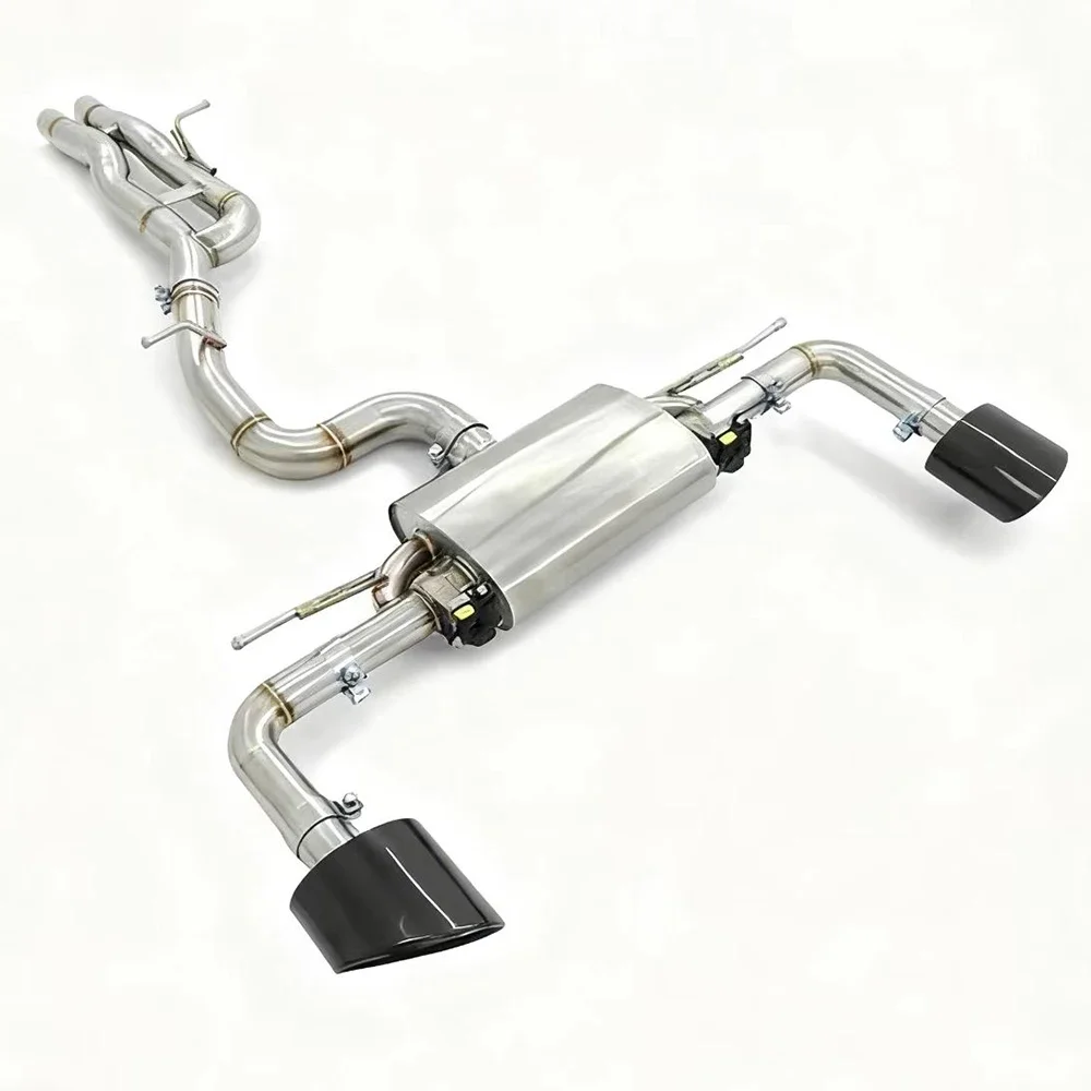 RS3 2.5T Stainless Steel 1.5mm Thick Mirror Polished Intelligent Valved Exhaust Pipe with Adjustable Sound