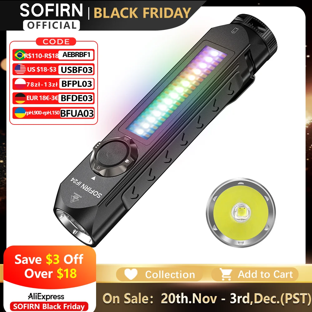 

Sofirn IF24 RGB Фонарик