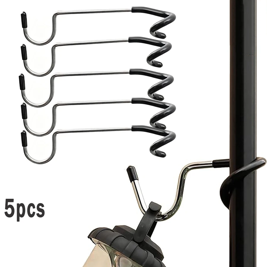 Zewnętrzny wieszak na latarnię kempingową ze stali nierdzewnej Wieszak na latarnię kempingową Antypoślizgowy wieszak na oświetlenie namiotu Hak na karmnik dla ptaków Kształt S
